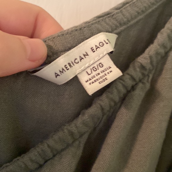 American eagle women’s olive green jumpsuit - Picture 2 of 4